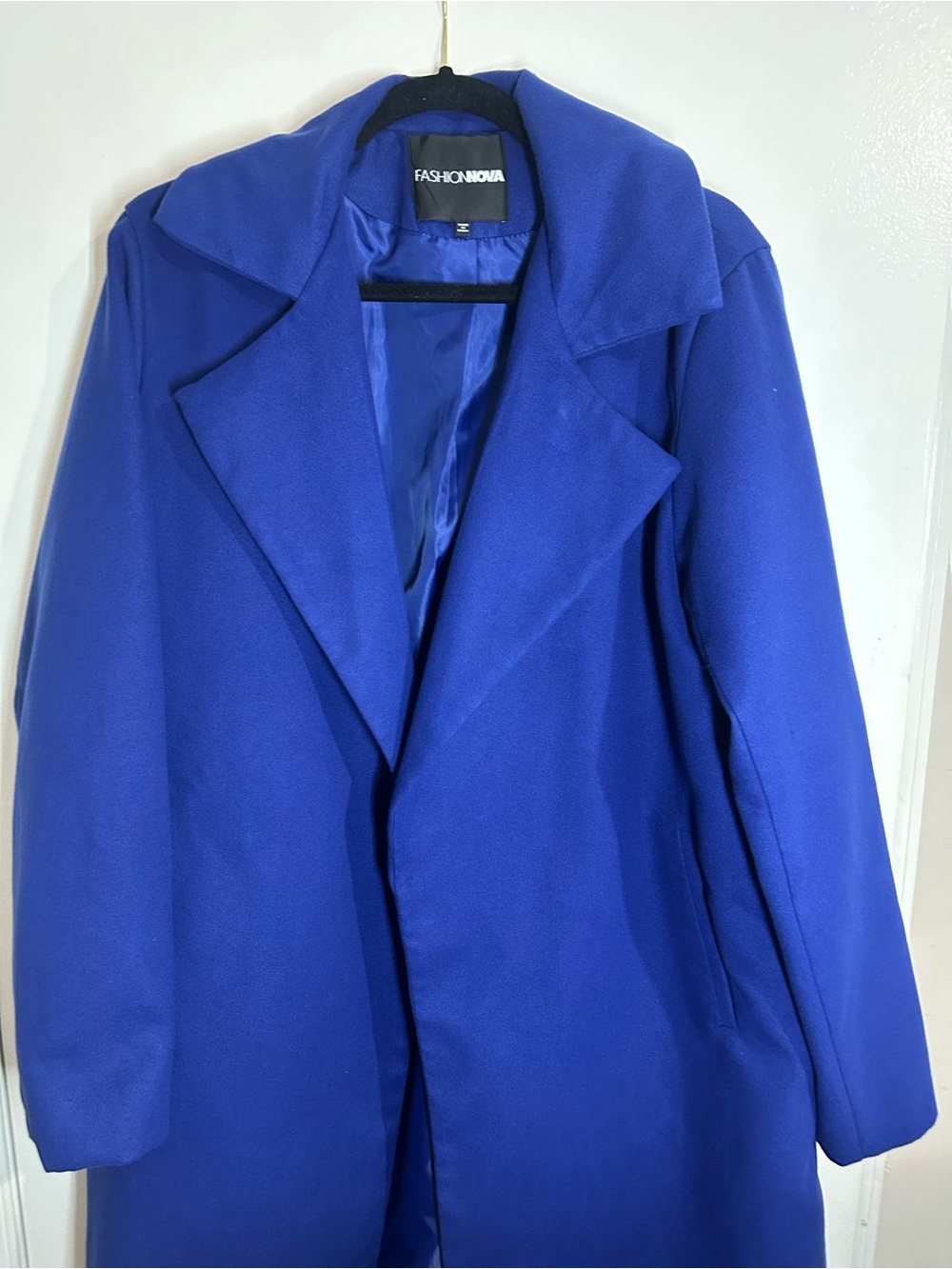 Fashion Nova Navy Blue Trench Coat